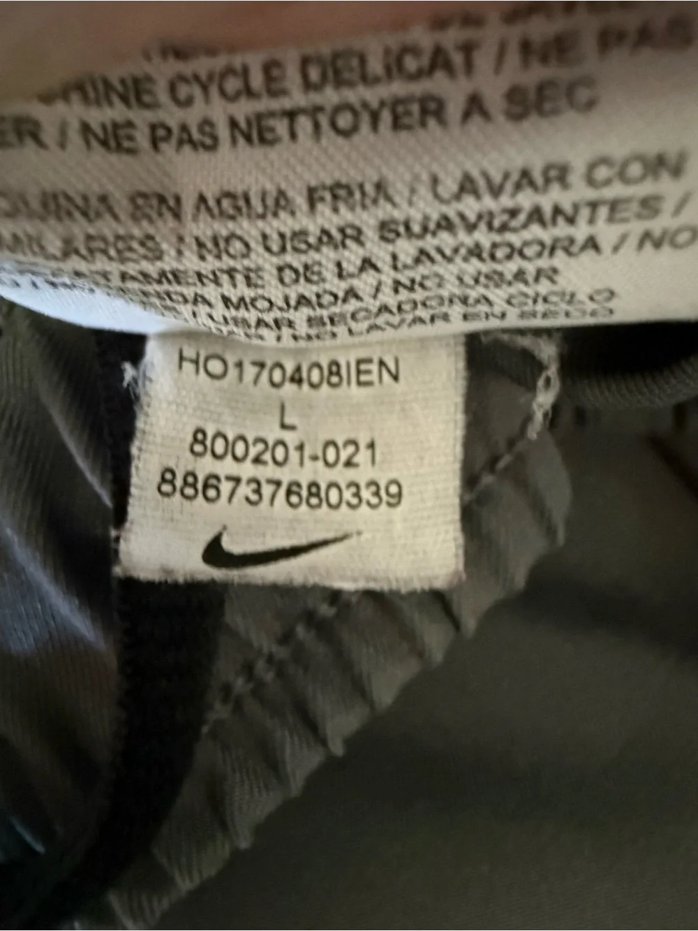 Nike Dri-FIT Woven Training Pants Gray Men’s Large
